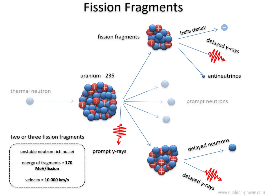 fission fragments